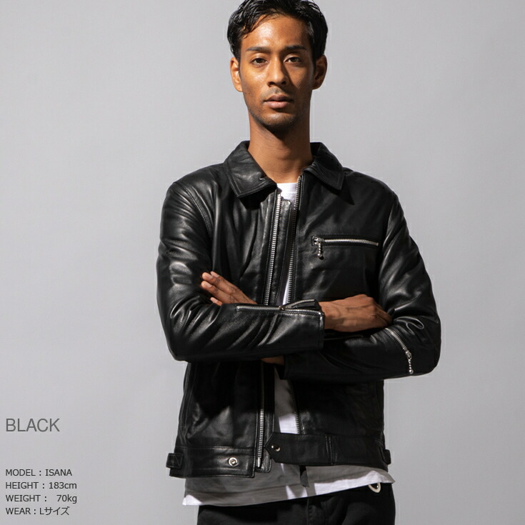 楽天市場】Horn Works 本革 シングルライダース メンズ ホーンワークス