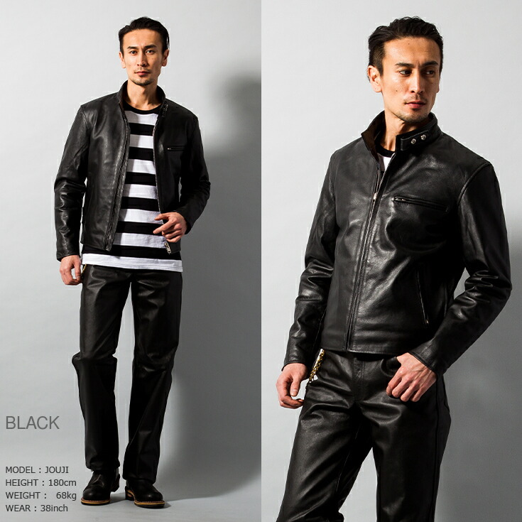 楽天市場】Horn Works 本革 USタイプ シングルライダースジャケット