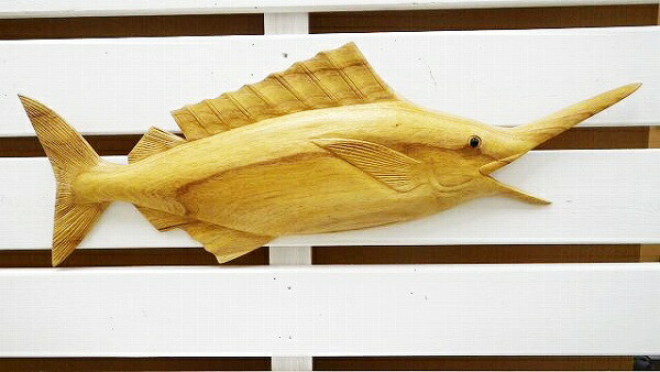 楽天市場】木彫り レリーフ カジキ 魚 さかな サカナ フィッシュ
