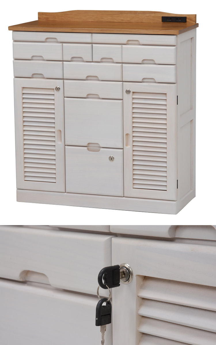 新品】多段引出し チェスト FAX台 鍵付き アウトレット 新品】多段