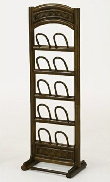 楽天市場】スリッパラック 5段 ラタン製 籐家具 幅31cm （ 送料無料