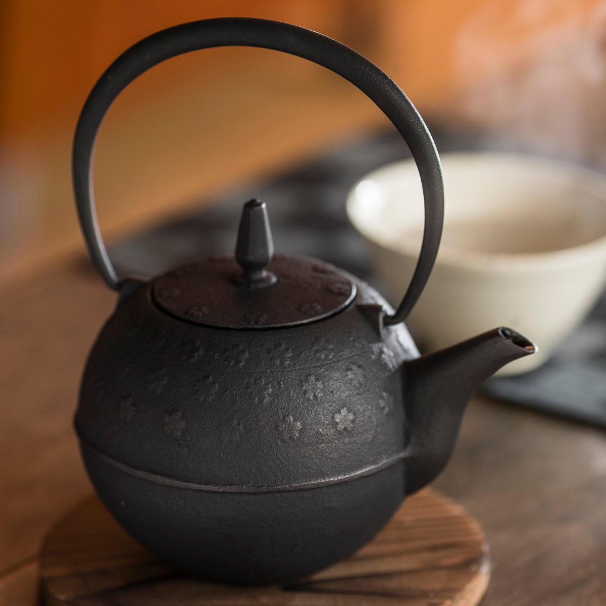 鉄瓶急須茶器日本茶茶道桜