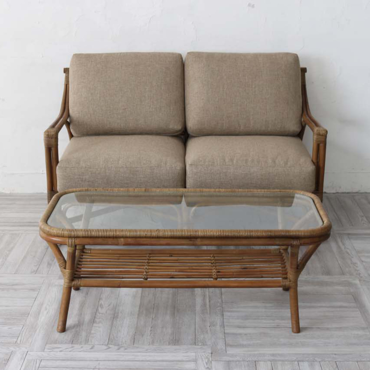 楽天市場】籐 ローテーブル ガラス天板 ラタンテーブル 籐家具 Breeze