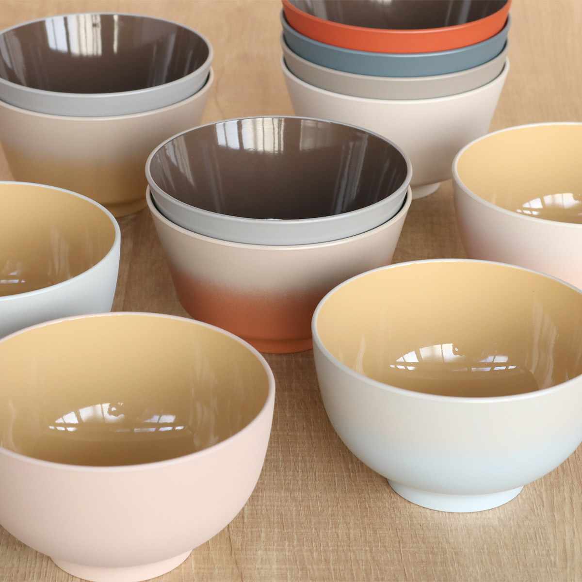 楽天市場】汁椀 400ml OWAN 角 乾漆 プラスチック 日本製 （ 食洗機