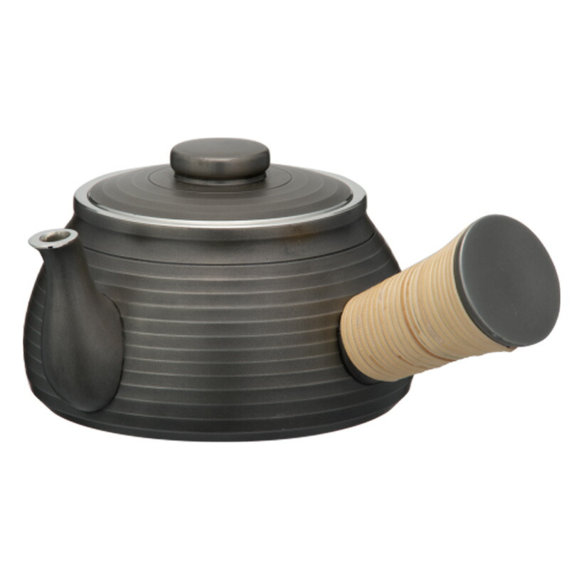 煎茶道具 京屋 本錫製 湯沸 やかん 共箱 M 9385 煎茶道具 京屋 本錫製