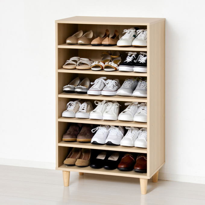 楽天市場】シューズラック 下駄箱 オープンタイプ 幅60cm スリッパ