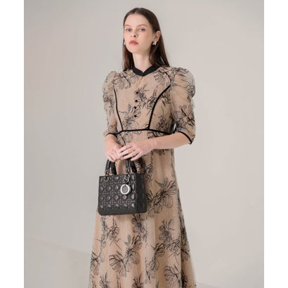 楽天市場】レジャ Leja 配色パピングプチハイネック花柄刺繍ラメレース