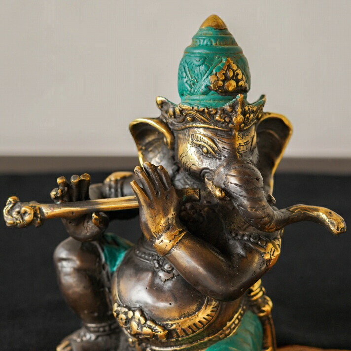 楽天市場】【最大1万円OFFクーポン】アジアン メタルオブジェ 横笛を