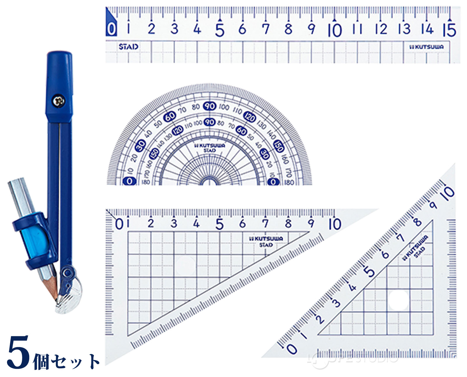 コンパスセット コクヨ 製図器 Sシリーズ コンパス 15点 新品未使用