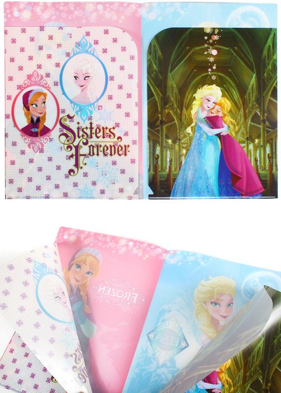 楽天市場】ディズニー ダブルポケットクリアファイル A4 アナとエルサ
