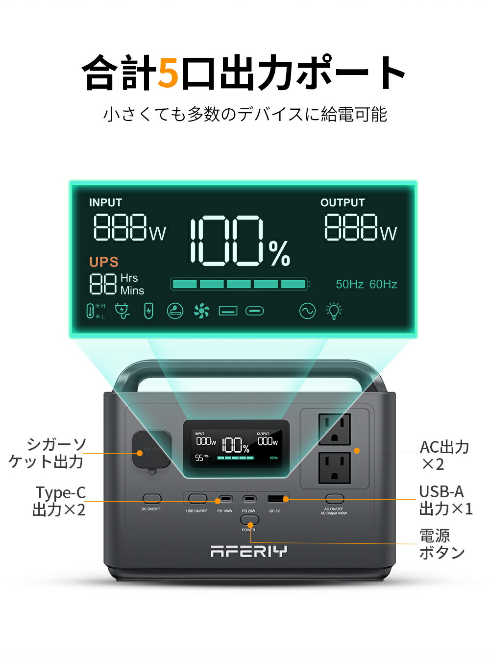 楽天市場】【26%OFFクーポン利用で19832円】AFERIY P040 ポータブル