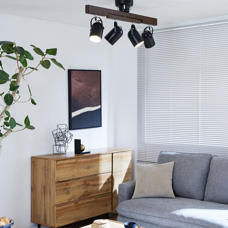 楽天市場】スポットライト シーリング シーリングライト 4灯 LED電球