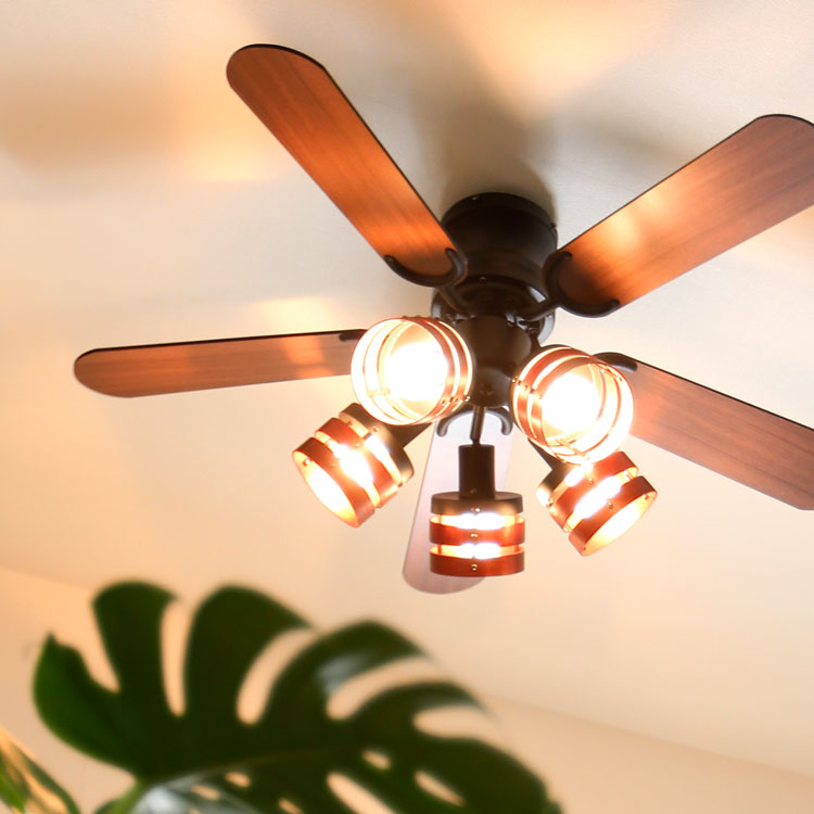 LOWYA】シーリングファンライト6灯/未使用 LOWYA シーリングファン