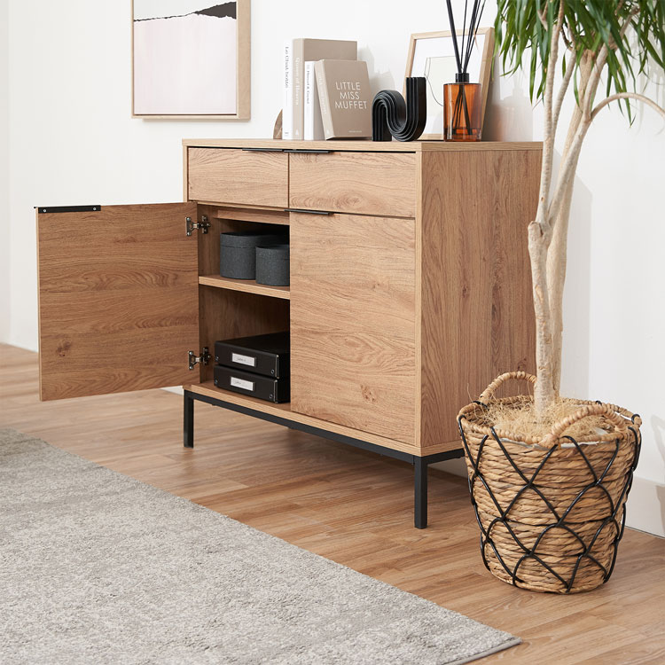 楽天市場】キャビネット サイドボード リビングボード 幅90 チェスト