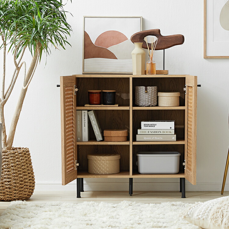 楽天市場】収納棚 キャビネット サイドボード リビングボード リビング