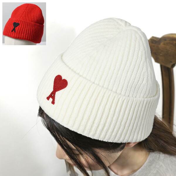 ami paris ニット帽 ピンク 袋付き ami paris ニット帽 ピンク 袋付き