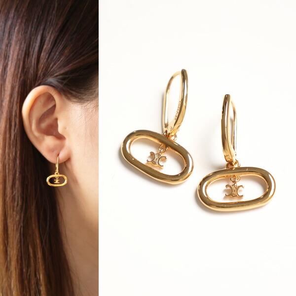 楽天市場】CELINE セリーヌ Triomphe Mobile Earrings トリオンフ