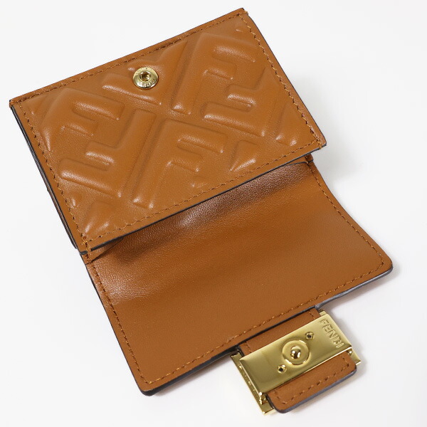お年玉SALE⭐︎FENDI ミニウォレット 三つ折り財布 イエロー/ブラウン
