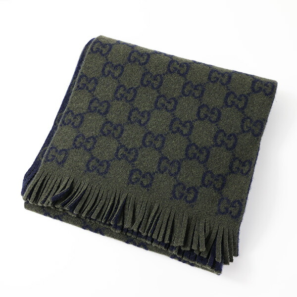 楽天市場】GUCCI グッチ GG Monogram Wool Scarf マフラー ストール