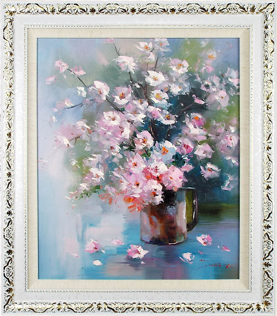 楽天市場】花の絵 絵画 油絵 アートパネル開業祝い 開院祝い「桜の花