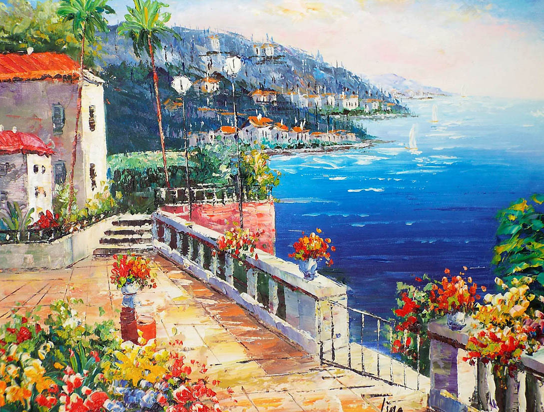 油絵 ふるさとの海 Amazon.co.jp: ウィラード・アリザラ『Sea at Down