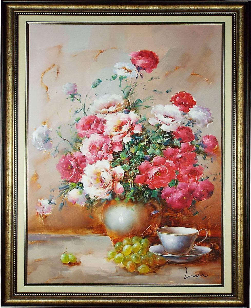 楽天市場】花の絵 絵画 油絵 アートパネル開業祝い 開院祝い「卓上の