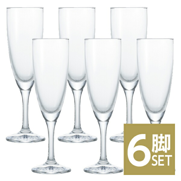 楽天市場】石塚硝子 フラネ シャンパングラス 6脚セット 品番：L6273
