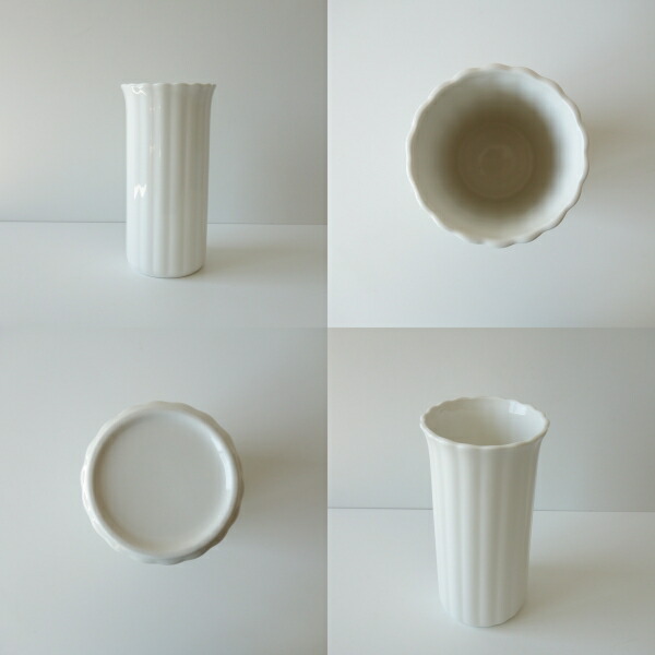 楽天市場】ミルキーホワイト 高さ 20cm 洗いやすい 花瓶 フラワー