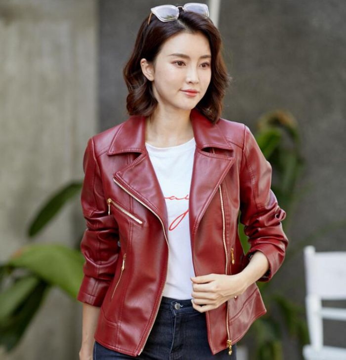 赤 レザー ライダースジャケット ショップ レザージャケット メンズ 本