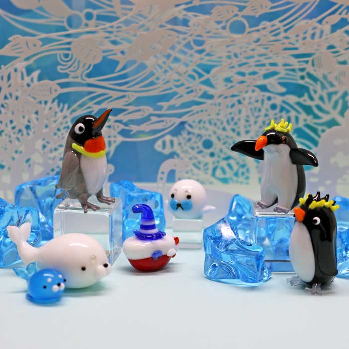 楽天市場】ガラス細工 キングペンギン ペンギン ぺんぎん キング