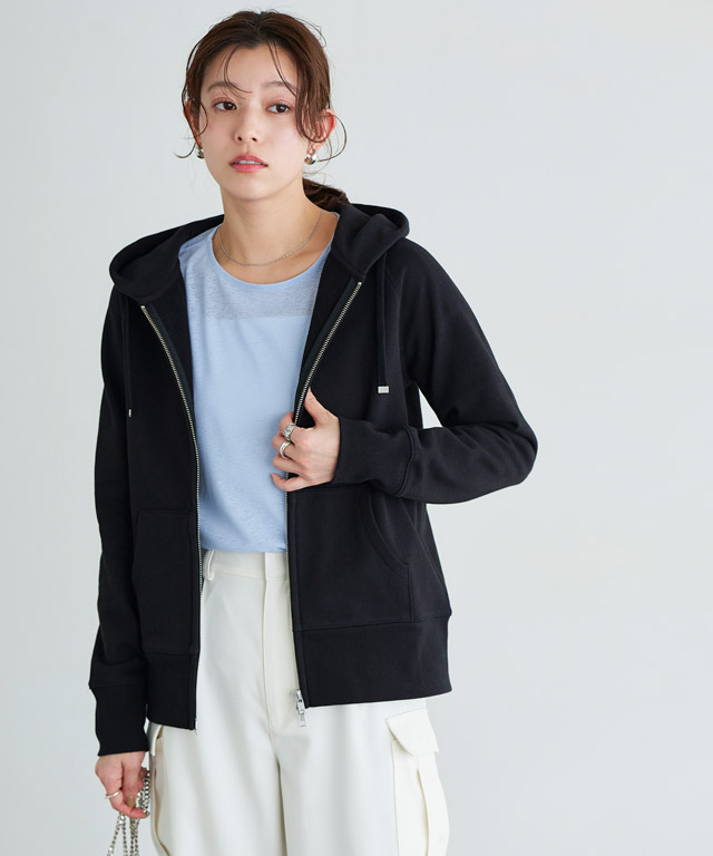 楽天市場】【全品10%OFFクーポン】綿100％Wジップフード付きスウェット