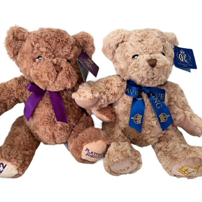 楽天市場】チャールズ王、エリザベス女王メモリアルテディベア