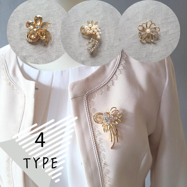 楽天市場】ブローチ【ゴールド ヴィンテージ 】 パール ブローチ