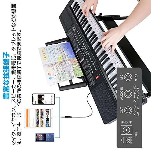 楽天市場】【送料無料】Hricane キーボード ピアノ 電子ピアノ 61鍵盤