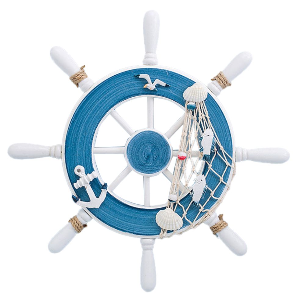 船の舵 木製 楽天市場】舵輪 36 【重量タイプ吊りチェーン フック 付