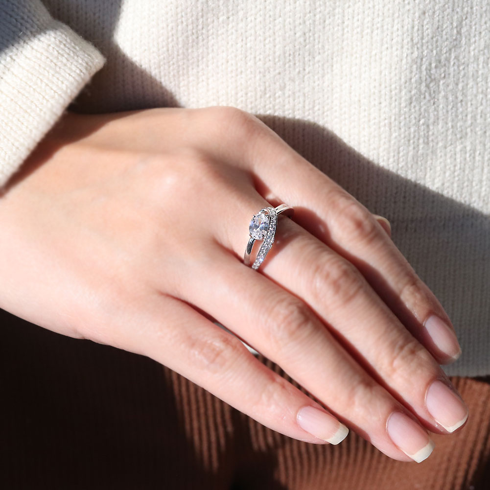 楽天市場】指輪 空枠 オーバル リング枠 k18 k10 pt900 sv925 セミ