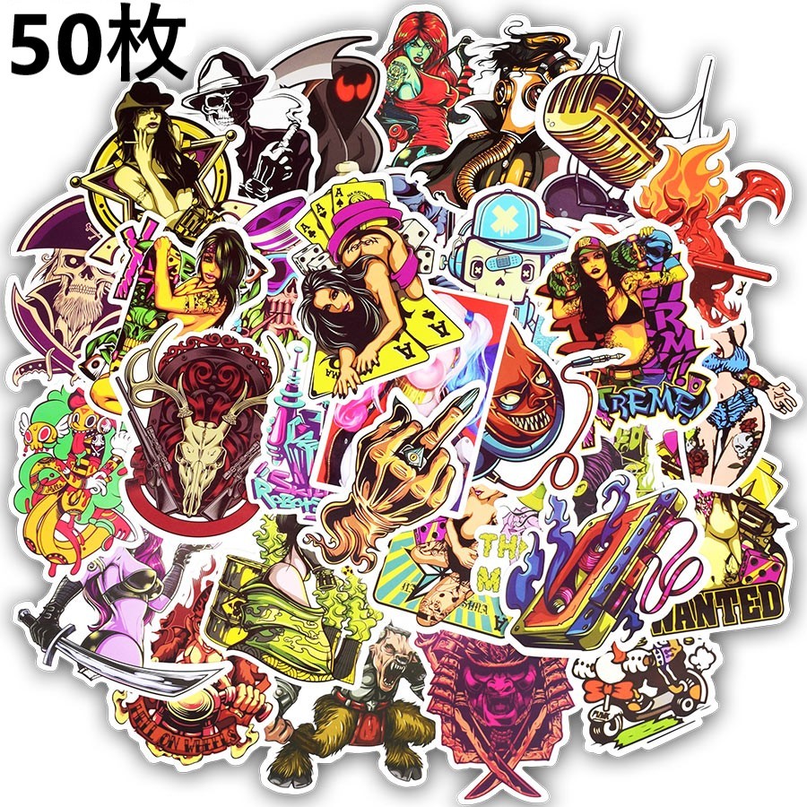 楽天市場】パンク ステッカーの通販