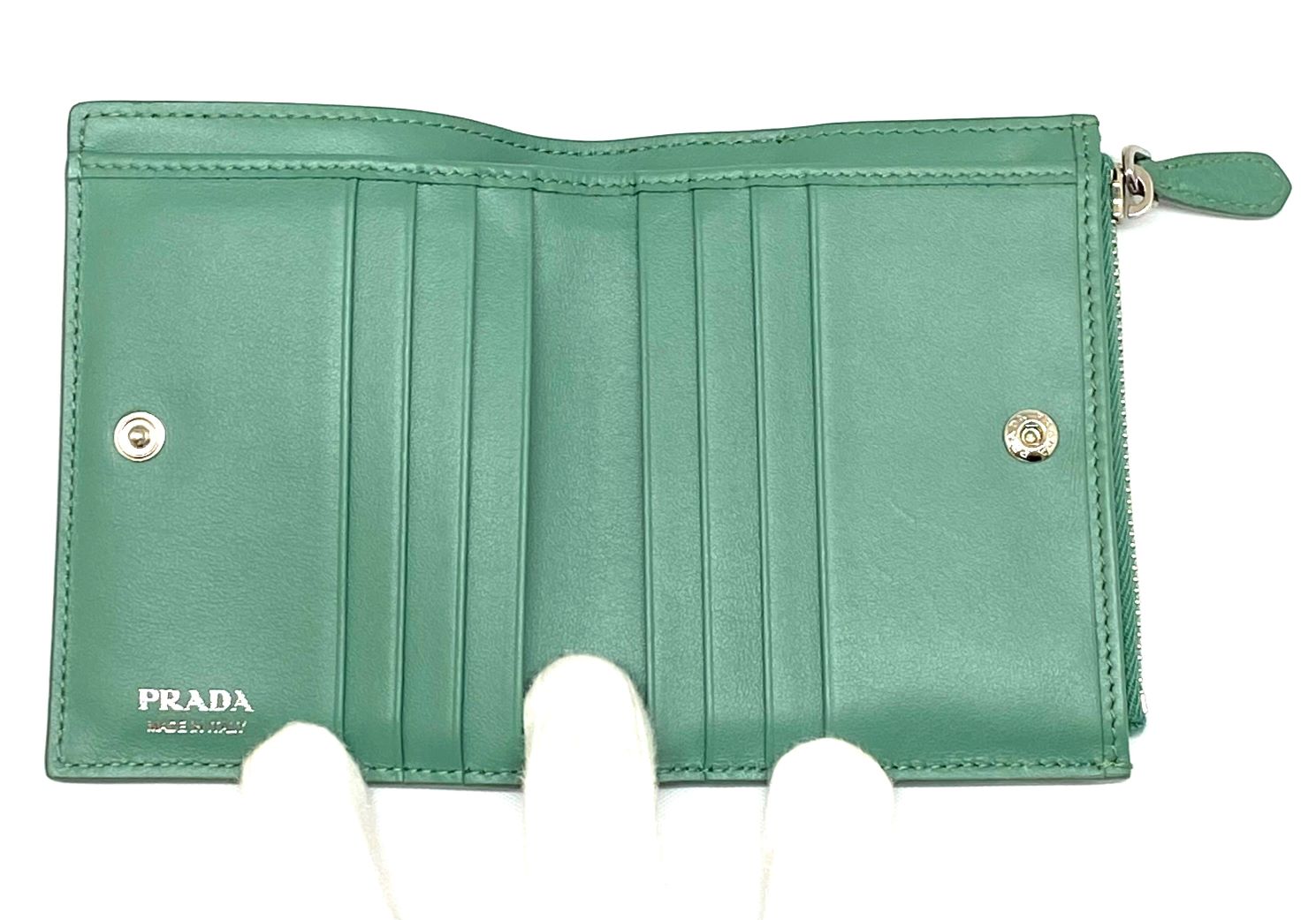 楽天市場】PRADA プラダ*ヴィテロダイノレザー 二つ折り財布 スモール