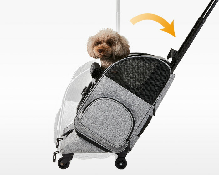 楽天市場】ペットキャリー キャスター エアバギー 犬 猫 カート 4輪