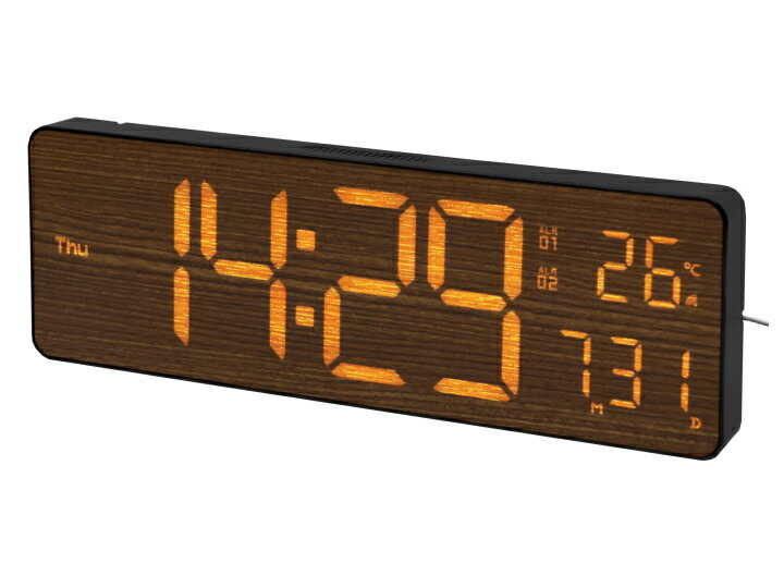 楽天市場】置き時計 デジタル LEDクロック 時計 Wi-Fiクロック