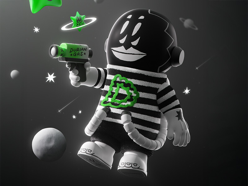 楽天市場】MEGA SPACE MOLLY 400% LALA COMPANY-DURIAN MAN : POP MART