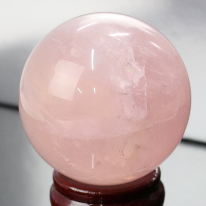 ピンククォーツ原石 大きめ 透明感あり水晶