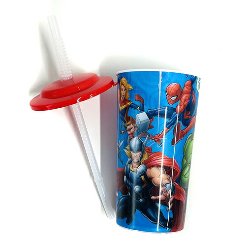 楽天市場】アベンジャーズ ストロー付き タンブラー 16970 コップ