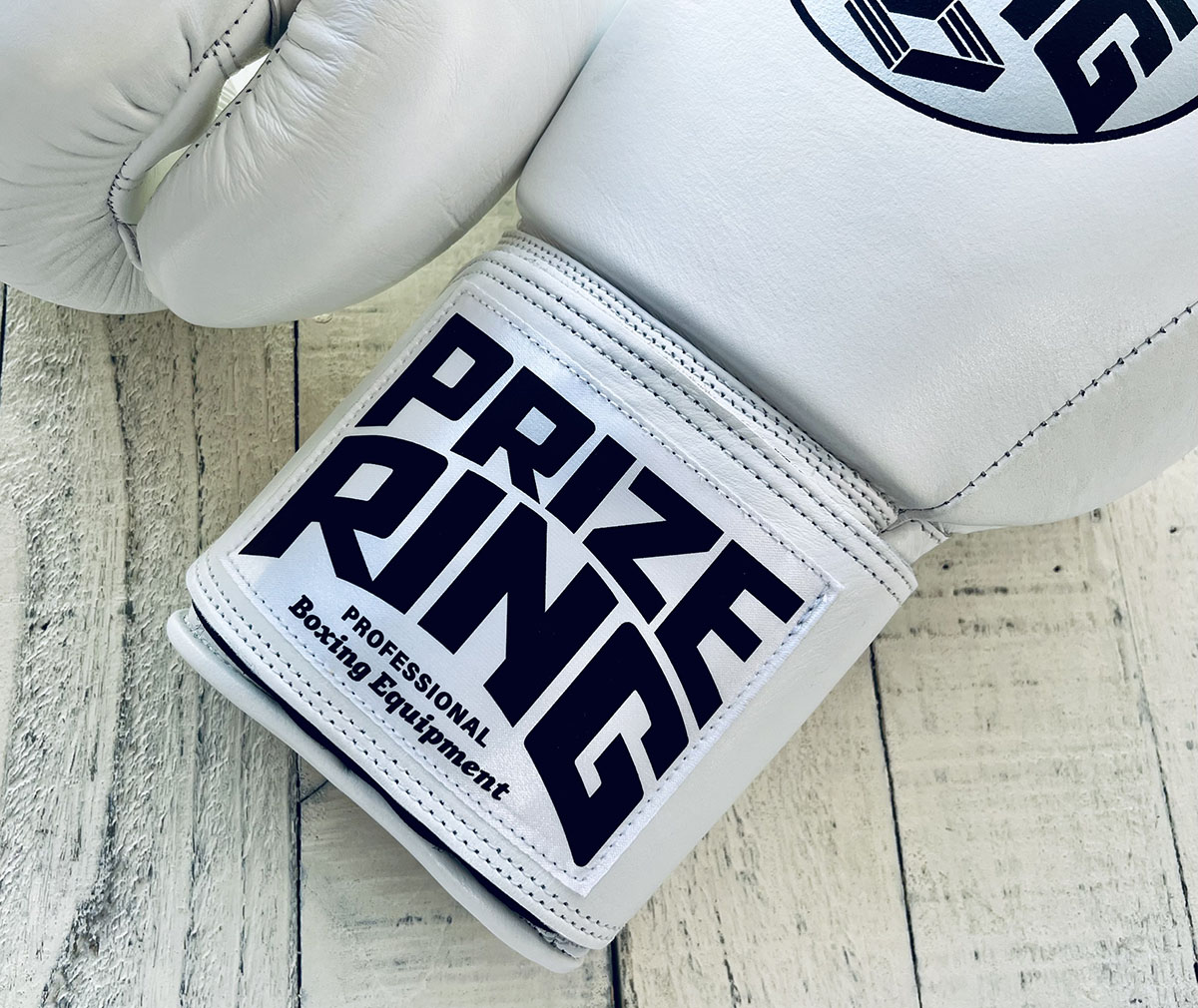 PRIZE RING “Professional SS” ボクシンググローブ 白/シルバー 8oz