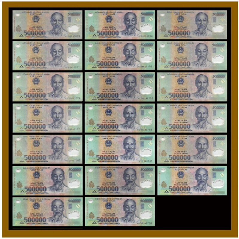 ベトナム旧紙幣 50000 20000ドン 50,000ベトナムドン紙幣 Nam Muoi