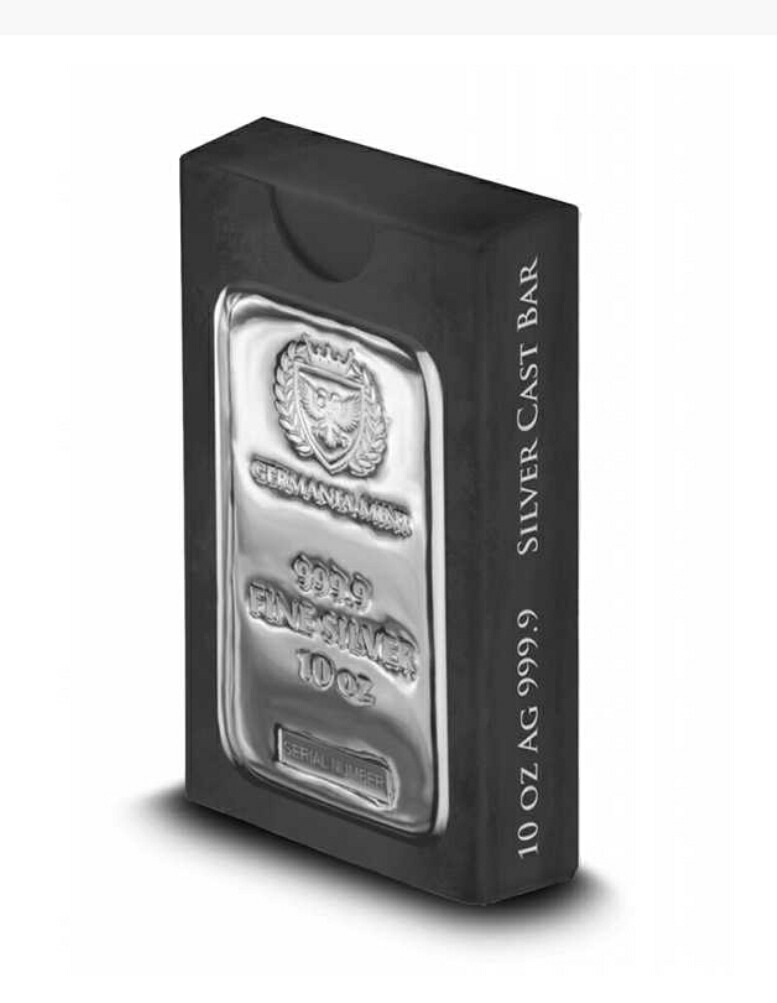楽天市場】1オンス 5オンス 10オンス シルバーバー 「ゲルマニア