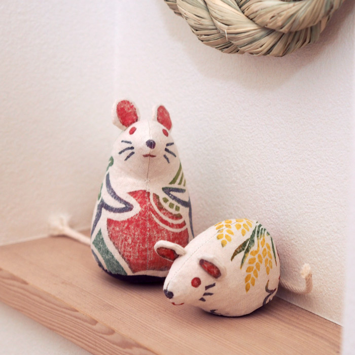 楽天市場】□真工藝 木版手染めぬいぐるみ 干支シリーズ・親子セット