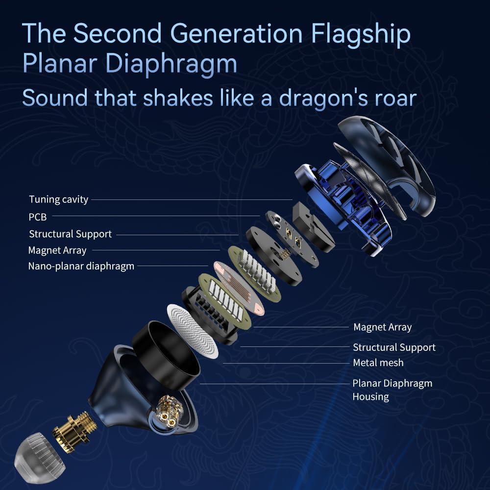 楽天市場】TRN Azure Dragon 青龍 イヤモニ ハイエンド 平面駆動