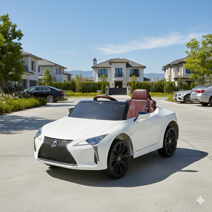 楽天市場】ミズタニ リモコン付き電動乗用玩具 レクサスLC500ホワイト