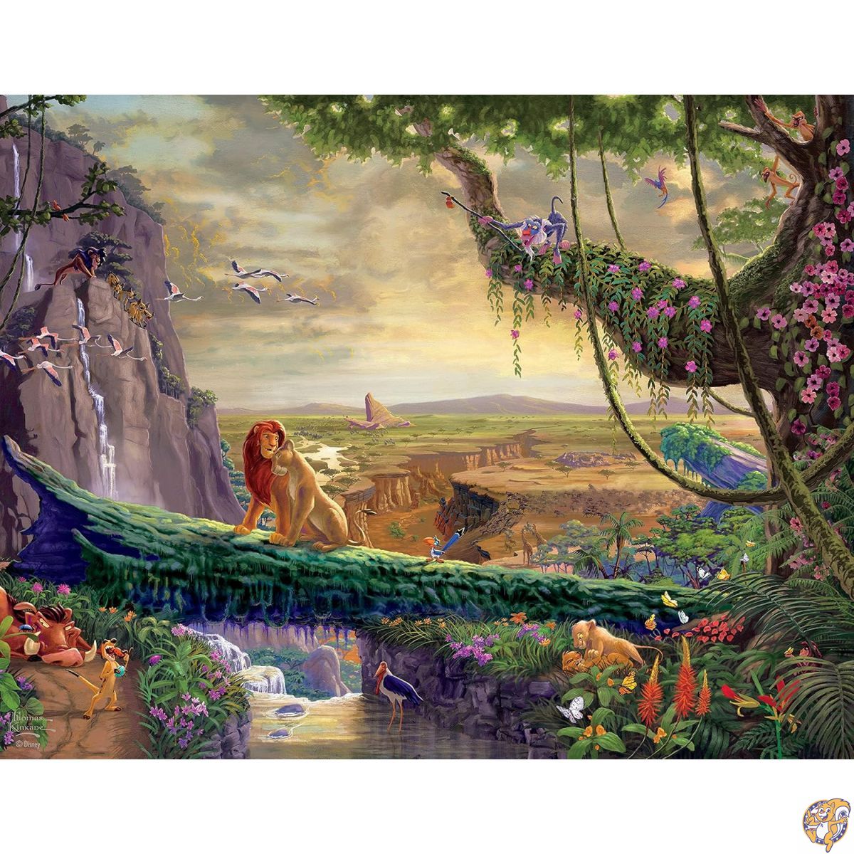 海外 ディズニー ジグソーパズル トーマス キンケード 500 ピース ×4種